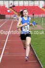Kate Waugh (Birtley) under-17 womens 1500 metres at the North Eastern Championships, Gateshead International Stadium.  Photos: David T. Hewitson/Sports for All Pics
